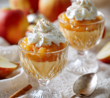 Apfel-Kürbis-Mus mit Vanillequark Bild 1