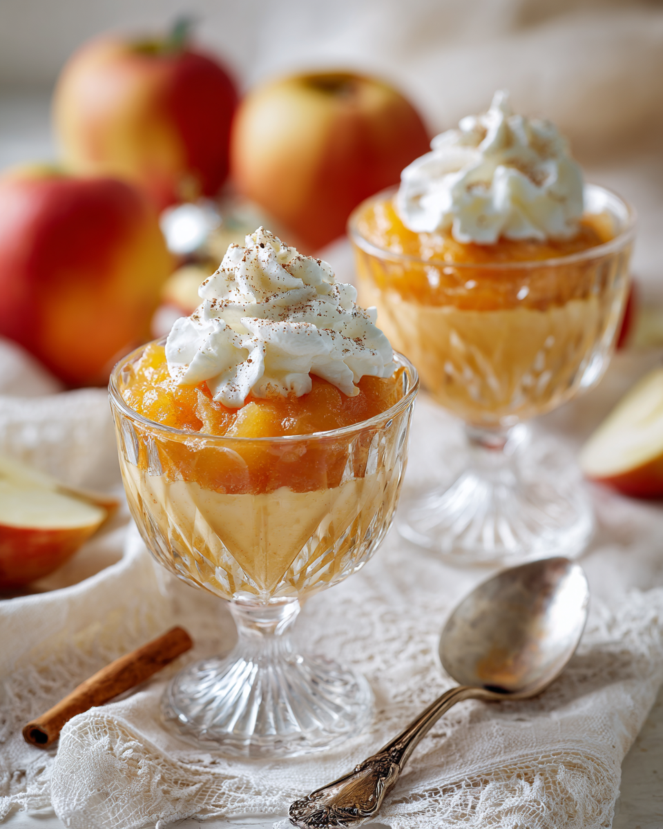 Apfel-Kürbis-Mus mit Vanillequark Bild 1