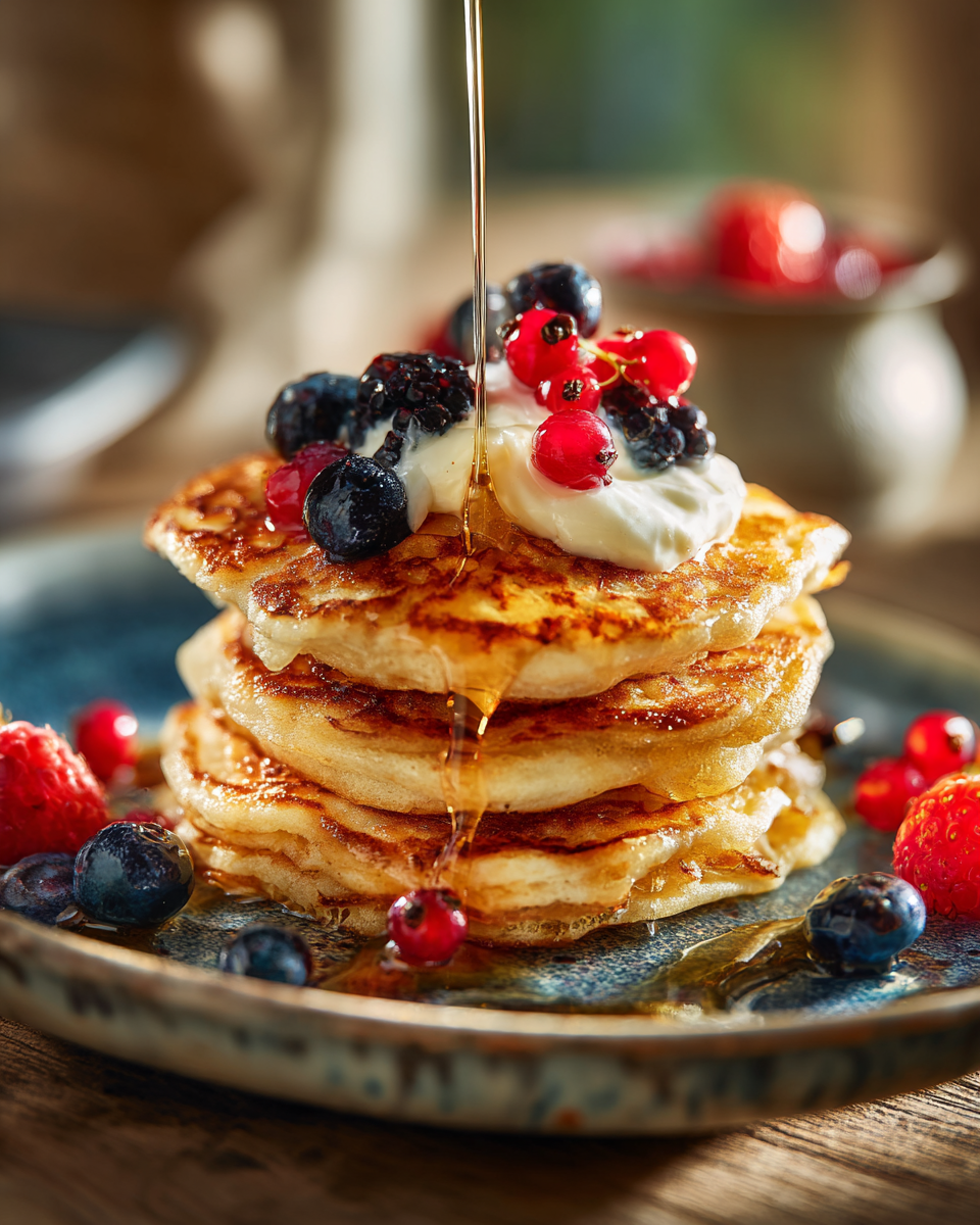 Quark-Pfannkuchen ohne Mehl Zubereitungsidee