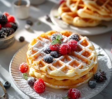 Fluffige Quarkwaffeln ohne Butter Bild 1